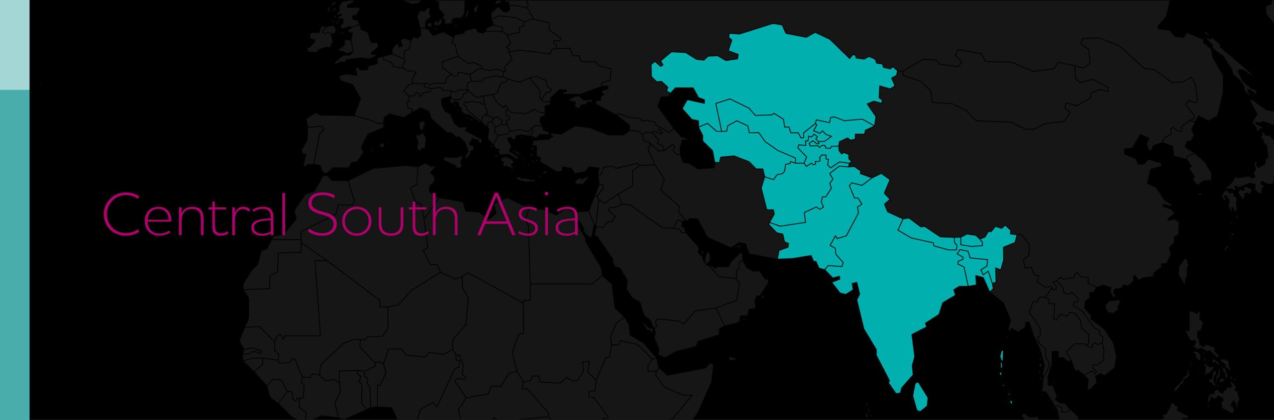 Map of Central South Asia